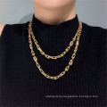 Hip-hop street shooting ins clavicle chain high sense the new simple and fashionable U-shaped necklace